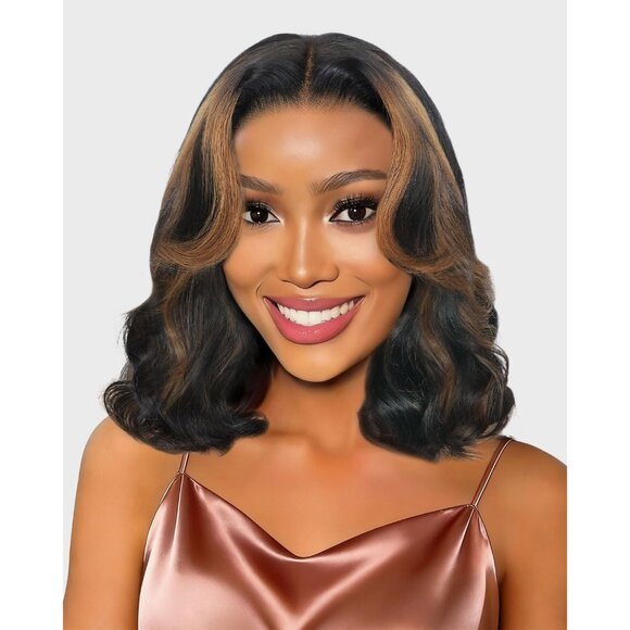 250% Human Hair Wigs For Black Women Highlight Bob Wig Human Hair With Layered C